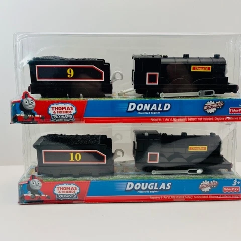 Thomas & Friends Donald #9 & Douglas #10 TrackMaster  Motorized Train -  NEW Cover
