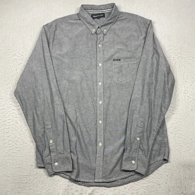Members Only Shirt Mens XL Gray Button Down Long Sleeve - Image 1 of 4