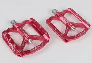 KRSEC Aluminum Road MTB Mountain Bike XC AM Bicycle Pedal Bearing Flat Pedals - Picture 1 of 16