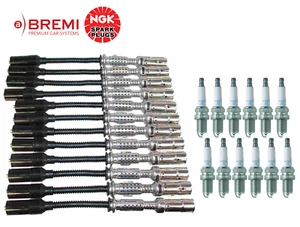 Ignition Wire & Spark Plug Bremi Ngk Original for Mercedes 112 V6 (12sets) - Picture 1 of 1