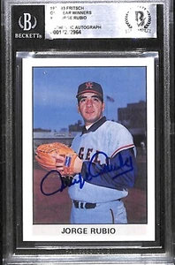 JORGE RUBIO AUTO'D SIGNED 1983 ONE YEAR WONDERS RC CARD #34 BAS COA CA ANGELS - Picture 1 of 3