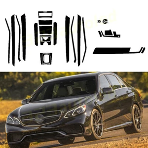 Kit de ajuste de calcomanías interiores de fibra de carbono para Mercedes Clase E 2009-2013 - Imagen 1 de 12