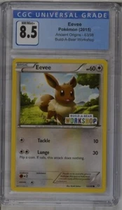 CGC 8.5 Eevee Ancient Origins Build-A-Bear Promo 63/98 Pokémon 2015 casi nuevo-como nuevo - Imagen 1 de 2