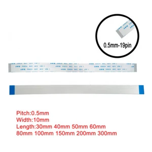 19Pin 0.5mm Pitch FFC FPC Flexible Flat Cable AWM VW-1 20624 80C 60V A B Type - Picture 1 of 5