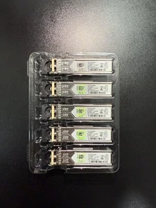 Zestaw 5 / moduł Cisco GLC-SX-MMD 10-3033-02 z zielonym hologramem - Zdjęcie 1 z 3