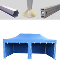 MCD Pop 40mm Blue Commercial Pop Up Gazebo 3m x 6m Easy Up Stall With Sides
