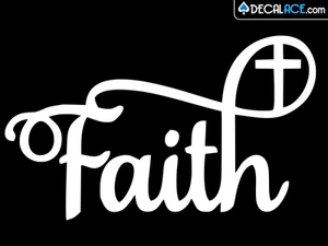 GLAUBE KREUZ Christlicher Stolz Vinyl Aufkleber Auto Wand LKW Sticker GRÖSSE FARBE WÄHLBAR - Bild 1 von 1