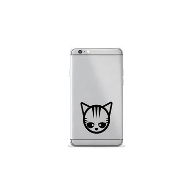 Cute Cat Face Vinyl Decal for Mobile Cell Phone Tablet Party Car Stickers Decor - Image 1 of 2