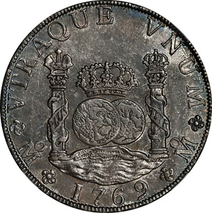 Mexico: Charles III, 8 Reales 1769 Mo-MF NGC MS-61, Mexico City. Amazing piece! - Picture 1 of 8