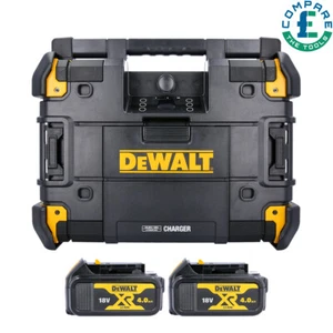 Dewalt DWST1-81079 18V Bluetooth DAB TSTAK Jobsite Radio + 2 x 4.0Ah Batteries - Picture 1 of 8