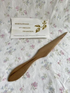 Vintage Myrtlewood The Oregon Connection Handcrafted Wooden Mail/Letter Opener - Picture 1 of 6