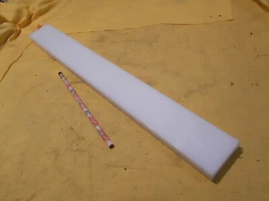 BARRA DE HDPE BLANCA lámina de plástico mecanizable stock 3/4"" x 2"" x 18"" de largo - Imagen 1 de 2