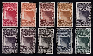 WIPA 1911 Vignettenserie in 10 Farben Wunderschöner Satz - Picture 1 of 2