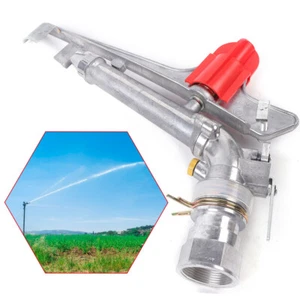 1.5" Irrigation Sprinkler Large Impact Area Water Spray Gun 360 Adjustable - Picture 1 of 11