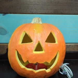 Vtg 1995 Trendmasters Foam Blow-mold Jack-o-lantern/ Pumpkin 10” Halloween Decor - Picture 1 of 10