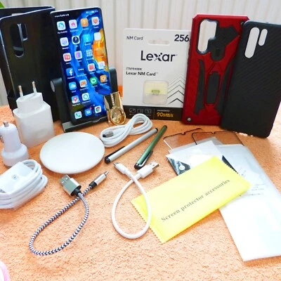 Huawei P30 Pro 128GB plus 256GB schwarz mit XXL EXTRAS NEU I Austeller wie neu ! - Bild 1 von 4