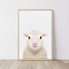 Sheep Wall Art Print for Nursery & Kids Bedroom, Farm Animal Wall Decors
