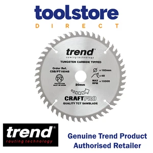 Trend Tools CSB/PT16048 Trend Lama per sega circolare in laminato/Hpl 160 mm x 20 mm x 48 T - Foto 1 di 6