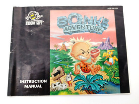 Bonk's Adventure (Nintendo NES, 1993) *Instruction Manual / Booklet ONLY* Good!
