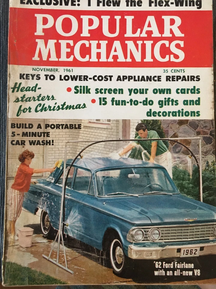 POPULAR MECHANICS NOVEMBER 1961 ' 62 Ford Fairlane Tom Landry NFL Meredith QB - Image 1 of 1