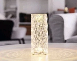 Globe Electric Crystal Lamp: Touch Sensor, LED Bulb, Multicolored, Battery - New - Picture 1 of 4