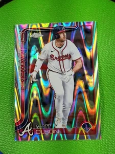 2025 Topps Chrome J.P. Crawford SP Raywave Refractor Card #193 Atlanta Braves⚾ - Picture 1 of 8