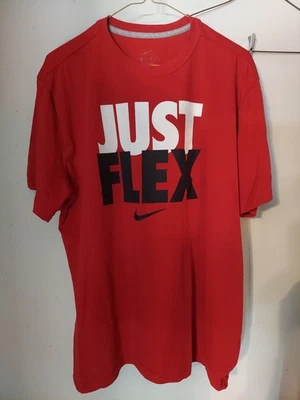 Camiseta Nike Dri-Fit JUST FLEX Grande Roja, Blanca y Negra  Foto 1 de 4