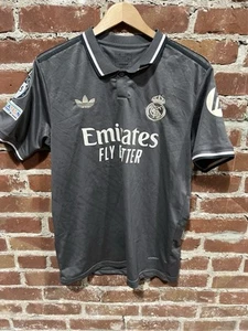 Kylian Mbappe #9 Mens LARGE Adidas Real Madrid Third Jersey Champions - Picture 1 of 8