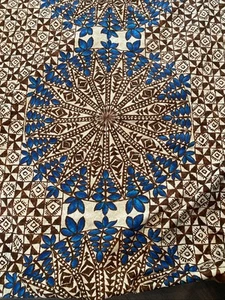 Vintage GVH Hawaiian Print Fabric - Picture 1 of 5