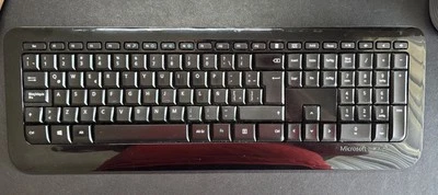 Microsoft Wireless 850 Keyboard w/ Receiver BLACK - Spanish - Image 1 of 4