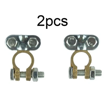Battery Terminals Parts Replacement 12V 21mm Head Width 2Pcs Accessories - Image 1 of 4