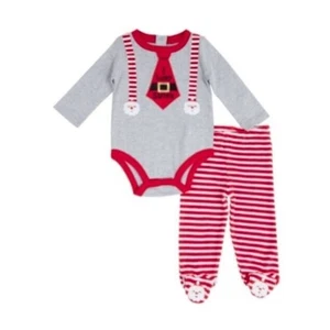 Koala Baby Boys Long Sleeve " I Love Santa" 2 Piece Set Newborn MSRP $20 - Picture 1 of 6
