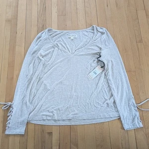 New Idyllwind Shirt Size XL Tan Round Neck Loose Long Sleeve Miranda Lambert - Picture 1 of 10