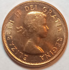(1) 1962 Uncirculated Canadian Cent Elizabeth II 1st Portrait