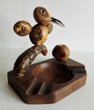 WONDERFUL RARE OLD NUTBIRD ASHTRAY - POSSIBLY YZ BIRD / HENRY HOWELL / DUNHILL