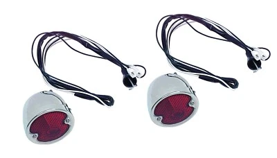 Camión Chevy GMC 1954 1955 3100 APACHE PRIMERA SERIE 12 V cromo luz trasera par L&R Foto 1 de 2