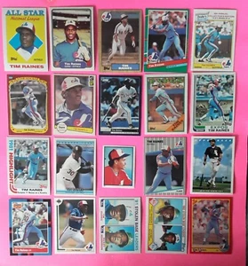 LOT 20 VERSCHIEDENE TIM RAINES BASEBALL KARTEN NM/M - Bild 1 von 9