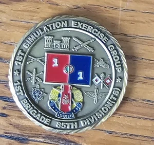 1st Simulation Exercise Group -1st Bge 85th Division (TS) Challenge Coin - Bild 1 von 2