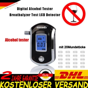 Alkoholtester Promilletester Alkomat Alcohol Tester Polizeigenau+20 Mundstückes - Bild 1 von 12