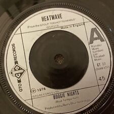 Heatwave  Boogie Nights / All You Do Is Dial  GTO Records GT77 Free P&P 1970’s