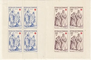 TIMBRE CARNET CROIX ROUGE N° 2006 DE 1957 ( N° 1140 & 1141 ) NEUF ** - A VOIR - Picture 1 of 2