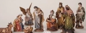 Weihnachtskrippe abnehmbar Jesus 12-teilig Könige Tiere 8 Zoll Maßstab - Bild 1 von 6