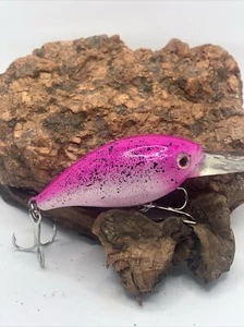 Mayhem Fishing Custom Painted Rock Crawler Style KO Crankbait - Pink Monkey - Picture 1 of 6