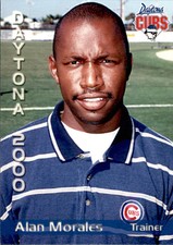 2000 Daytona Cubs Grandstand #19 Alan Morales Tallahassee Florida Trainer Card