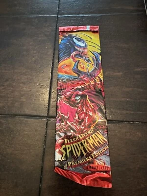 (1) Sealed Jumbo Pack 1995 fleer ultra spider-man Marvel Premium Edition - Photo 1/4