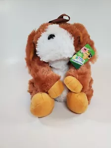 Critter Collection Bulldog Plüschrucksack 14"" weiche braune Riemen - von Lynco - Bild 1 von 8