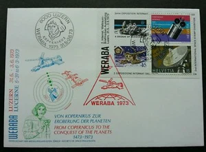 [SJ] Switzerland Space 1973 Astronomy Satellite WERABA (FDC) *stamp Expo *rare - Picture 1 of 5