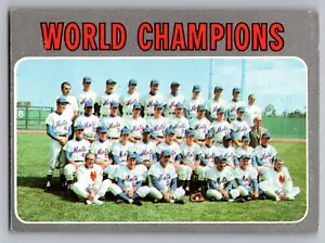 1970 TOPPS #1 NEW YORK METS TEAM CARD W/NOLAN RYAN/TOM SEAVER/YOGI BERRA - Picture 1 of 3