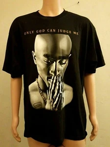 Retro Tupac Shakur T-Shirt "Only God Can Judge Me", Größe XL - Bild 1 von 5