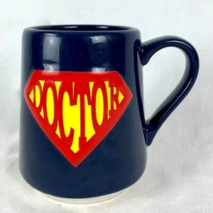Vintage Doctor Superman Logo Mug by Tag Red Yellow Deep Blue Christmas Gift - Picture 1 of 12